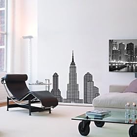 Skyscraper Skyline Buildings Giant Wall Stickers