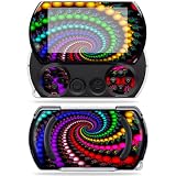 Protective Vinyl Skin Decal Cover for Sony PSP Go System Network accessories Trippy Spiral