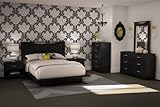 Bedroom Furniture Set 3 in Solid Black - South Shore Furniture - 3107-BSET- ....