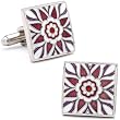Silver Plated Morning Lotus Cufflinks
