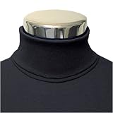 Mens Cotton Black Polo Neck Sweater