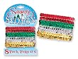 Set of 8 Christmas Holiday Sequins Pony Tail Holders
