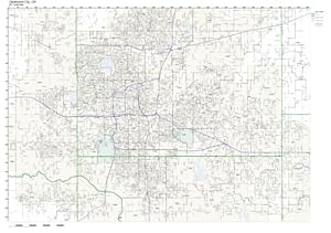 Amazon.com - ZIP Code Wall Map of Oklahoma City, OK ZIP Code Map ...