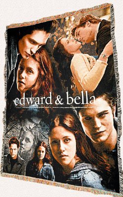 Twilight Movie Bella and Edward Woven Blanket