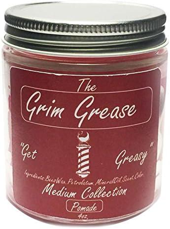 Grim Grease Red Medium Hair Pomade 4oz