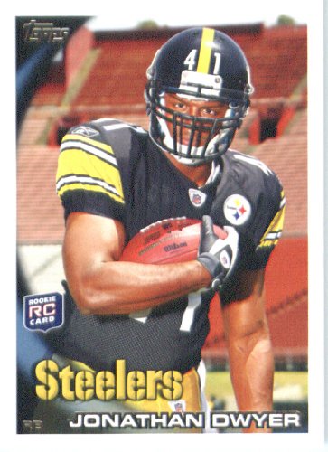 2010 Topps NFL Football Card # 364 Jonathan Dwyer RC - Pittsburgh Steelers ( Rookie Card) NFL Trading Card in a Protective ScrewDown Case!