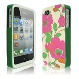 New Flowers Pattern 3-Piece Hard Shell Case Cover for Apple iPhone 4 4G 4S