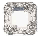 Arthur Court Grape Deep Square Tray, 12-Inch