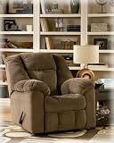 Macie Brown Overstuffed Rocker Recliner