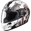 HJC Katzilla Youth Boys CL-Y Road Race Motorcycle Helmet w/ Free B&F Heart Sticker Bundle - MC-10