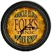Folks 's Tonic Wonder Remedy Black Cascading Pub Style Wall Clock