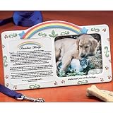 Memorial Sympathy Rainbow Bridge Pet Picture Frame