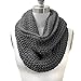 HUE Women's Chunky Knit Infinity Scarf Grey Color