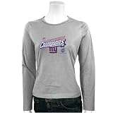 New York Giants Ash Ladies 2007 NFC Conference Champions Locker Room Long Sleeve T-shirt