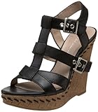 IMAGE OF BCBGeneration Women's Imania Wedge Sandal,Black,10 M US