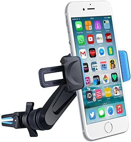 Air Vent Car Mount, iForaa Universal Cell Phone Holder Cradle for iPhone 6 6S Plus 5S 5C 4S, Samsung Galaxy S5 S4 S3 Edge Note 2 3 4,Nexus 5,HTC,LG ,GPS Device