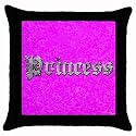 Throw Pillow Case Black of Princess (Brat, Brats, Disney, Beautiful, Barbie, Tinkerbell)