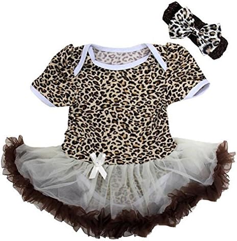 Tutu Sweet Shop Baby Girls' 2 Piece Polka Dot 1st Birthday Onesie Tutu M-(3M-6M) Multi