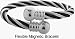 Jewelry : Black & Silver Steel Magnetic Bangle Style Bracelet
