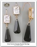 【Juicy Couture】【ジューシークチュール】 Dynasty Faceted Earringsラインストーンデザインピアス【予約商品s】