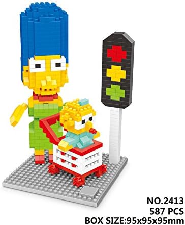 The Simpsons Series Marge DIY Building Block Toy Set -Best Gift for Boys and Girls,Teens, Aduit Children's Educational Toys