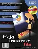 100 IBM Inkjet Transparency Film Sheets