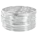 Silvertone Textured Bangle Set title=