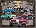 Chevy Truck Tribute Metal Tin Sign 16"h X 12.5"w , 16x13