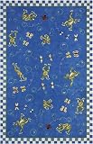 828 Area Rugs: Accents CCL78 Blue Frog Rug: 6' Round