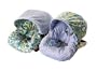 Itzy Ritzy Baby Ritzy Rider in Bubble Dot Blue & Blue Minky Dot Infant Car Seat Cover