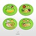 OSABO | Happy Frog Mat - One-piece silicone placemat + plate (Green) - Children Placemats
