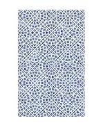 Huella deco Felpudo de Vinilo (Azul)