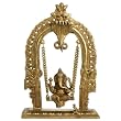 Brass Ganesh Statue on a Swing