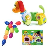 Tiny Love Follow Me Fred with Fisher Price Snap Lock Beads and Crayola Beginnings Baby Roll and See Developmental Toy Bundle