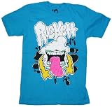 Crack'd Out Cloud Guys T-Shirt in Turquoise by Rockett Clothing