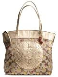 Coach Signature Laura Shopper Bag Purse Tote 18870 Secret Admirer