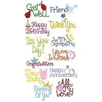 Sizzix Sizzlits Die Set 12 Pack-Medium Cardmaking W/Storage Case