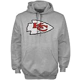NFL Reebok Kansas City Chiefs Ash Logo Premier Hoody Sweatshirt (Medium)
