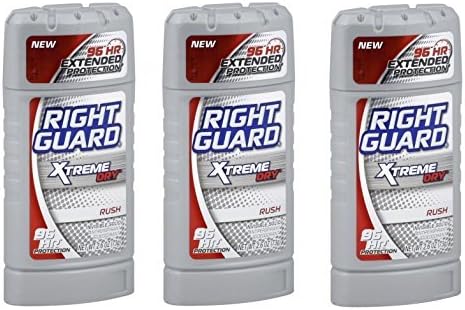 Right Guard Xtreme Dry Antiperspirant and Deodorant, Invisible Solid, Rush 2.6 Oz. ea. by Right Guard Xtreme Dry
