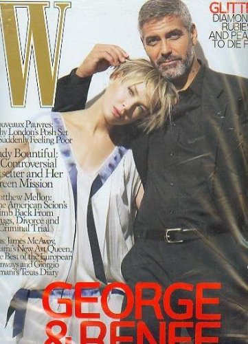 W Magazine December 2007 George Clooney & Renee Zellweger