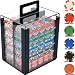 1000 NexGenT PRO Classic Poker Chips w/ Acrylic Carrier