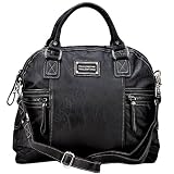 Valentino Black Italian Couture Large Doctor Styled Handbag