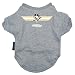 Designer Dog T-Shirt - Pittsburgh Penguins Dog T-Shirt - Officially Licensed by the NHL - Grey - Small