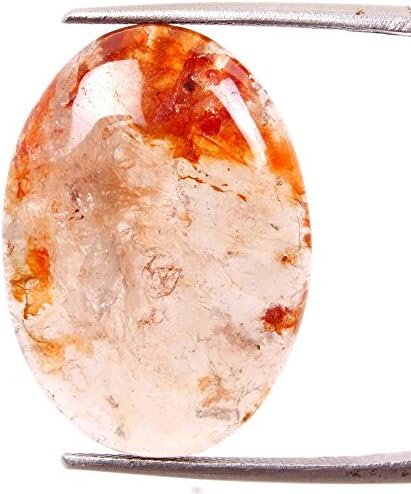 19.60 CT. GENUINE QUALITY CACOXENITE NATURAL SUPER SEVEN OVAL CABOCHON GEMSTONES