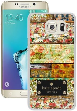 Genuine Kate S6 Edge Plus Case,Kate Spade 128 White Samsung Galaxy S6 Edge Plus Screen Phone Case Grace and Sweet Design