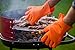 Kitchen Mastery Heat Resistant Silicone Barbecue Gloves for Grilling, Smoking, Cooking or Baking/Best as Pot Holder, Grill Tool or Oven Mitts