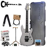 Charvel Wild Card #7 Primer Scream with GO-DPS Planet Waves Shredder Pick Pack Part# PW Shred,PW-CT-10 Tuner, PW-CGT-10 Cable, SBK Molded Case