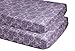 Bacati Isabella Girls Paisley Scroll 2 Piece Crib/Toddler Fitted Sheet, Lilac/Purple/Aqua
