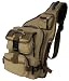 Military Inspired Canvas Backpack Sling Bag Daypack Khaki