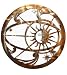 Celestial Orbit - Sun and Moon Metal Wall Art Sculpture